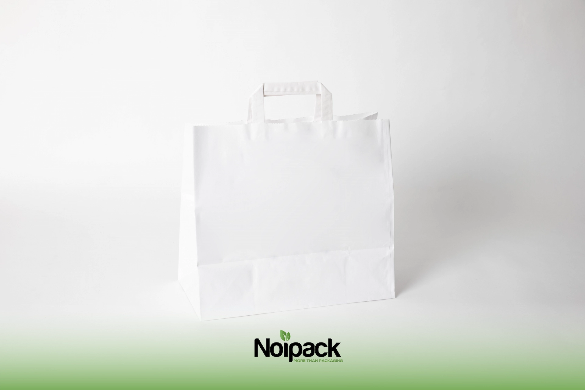 Take away paper bag white 32x17x29cm