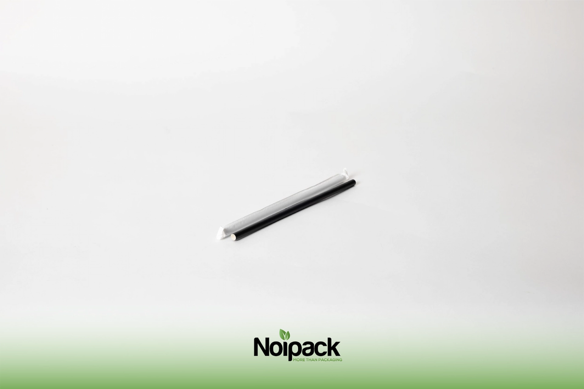 NoiBIO paper straw black 0,8x23cm