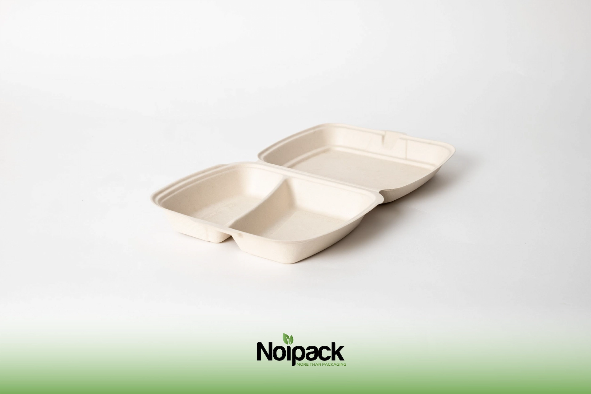 NoiBIO bagasse meal box 2-compartment