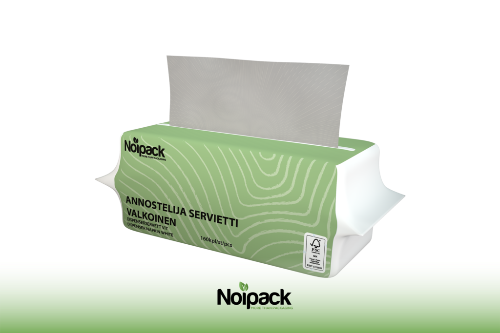 Noipack dispenser napkin white 16,5x20,5cm